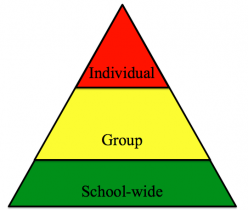 triangle of school supports: school-wide, group, and individual